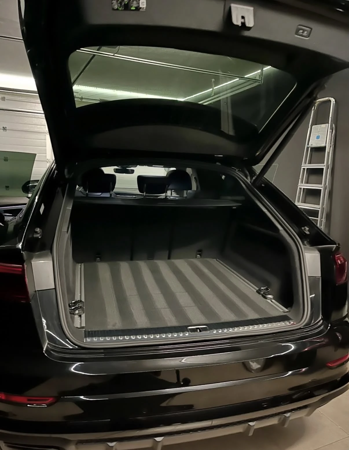 Clean SUV cargo area and carpet after interior detailing in Newton, MA